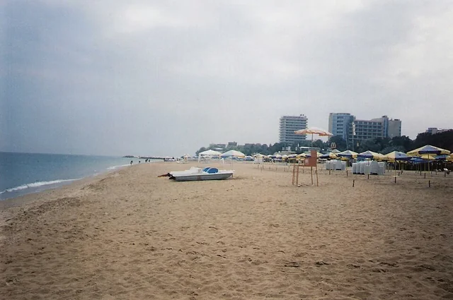 Bulgaristan, Varna yakınlarındaki Golden Sands sahili.